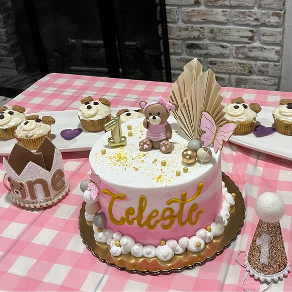 💓BEARY FIRST BIRTHDAY TEDDY BEAR PARTY DECOR BUNDLE💓 - Picture 6 of 6